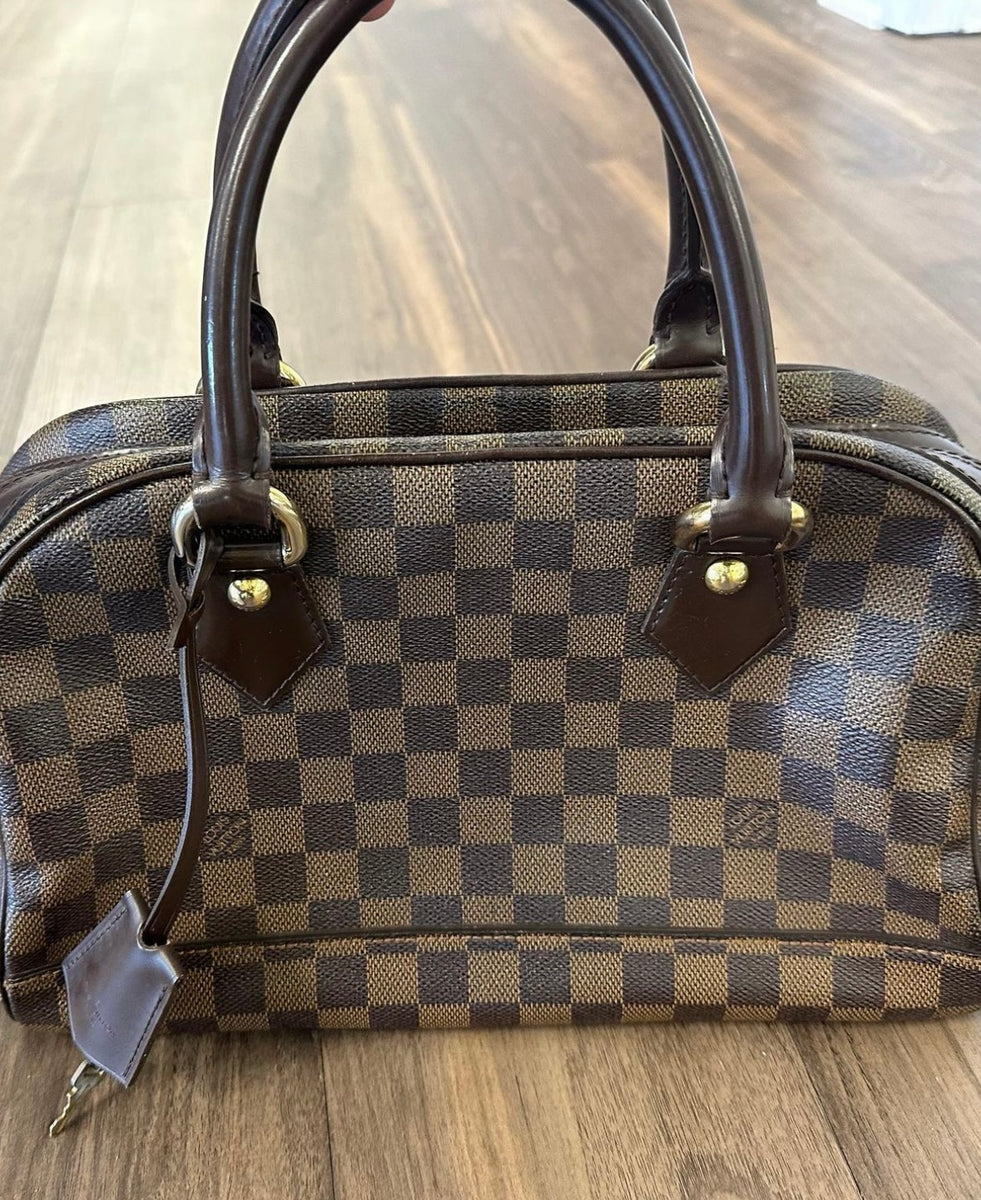 Louis Vuitton - Authenticated Duomo Handbag - Brown Tartan For Woman, Good condition